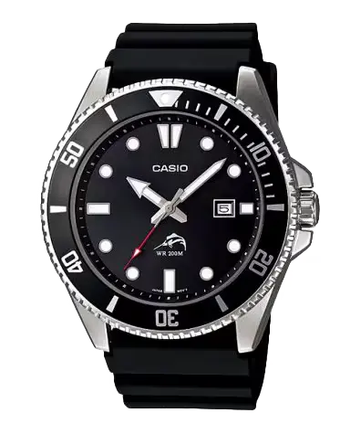 Die Casio MDV-106-1A, auch bekannt als "Duro", ist eine robuste Taucheruhr, die für ihre Zuverlässigkeit und ihr klassisches Design geschätzt wird.