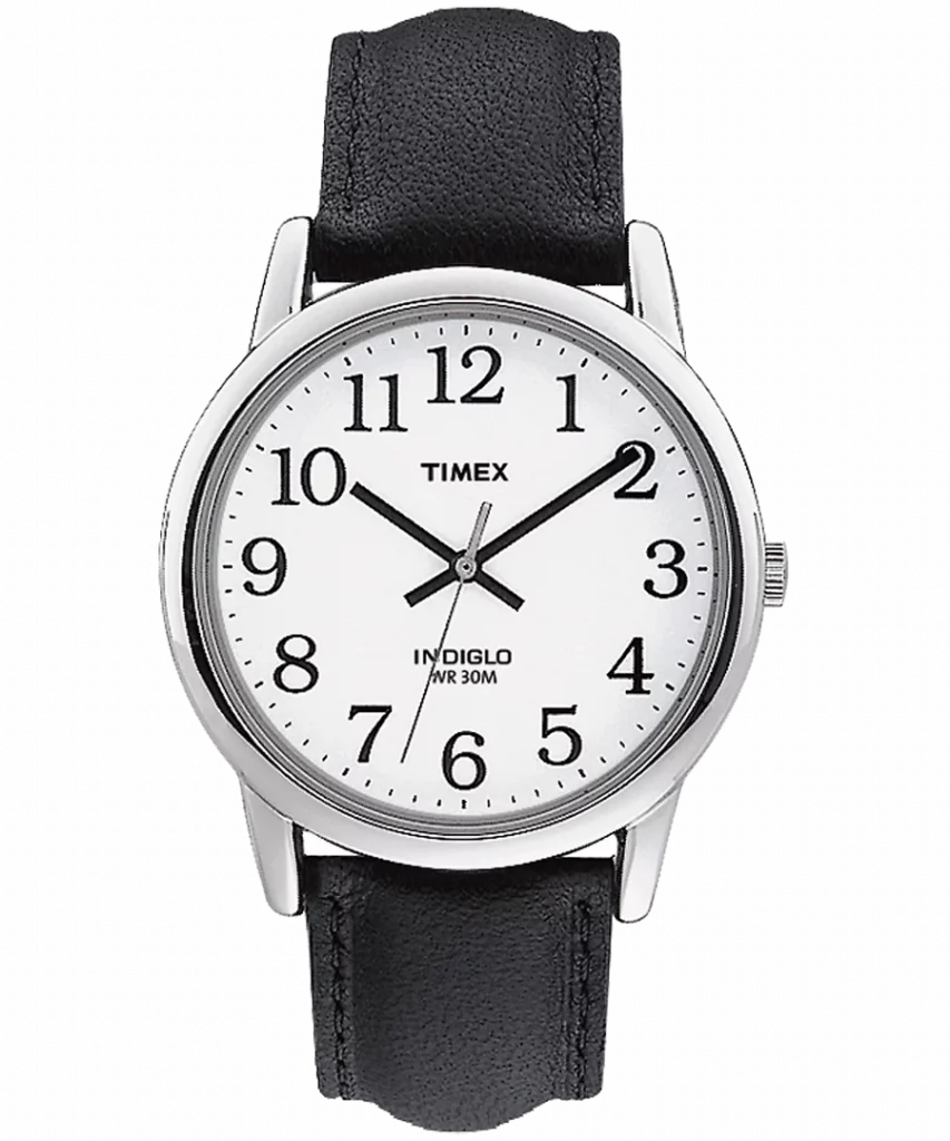 Der Timex Easy Reader macht seinem Namen alle Ehre: Mit seinem klaren, gut lesbaren Zifferblatt und den großen arabischen Zahlen ist er perfekt für jeden, der Einfachheit schätzt.