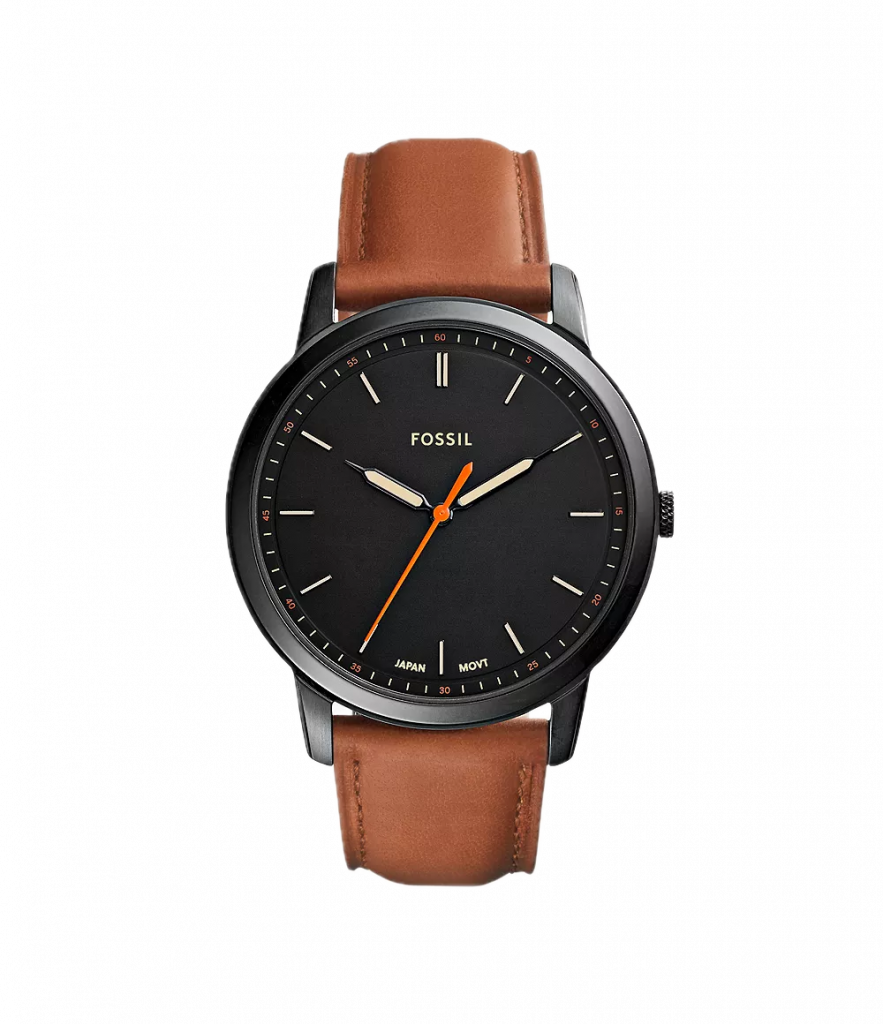Minimalistisch und dennoch raffiniert – die Fossil FS5305 überzeugt mit ihrem klaren schwarzen Zifferblatt und dem hochwertigen, weichen Lederarmband. 