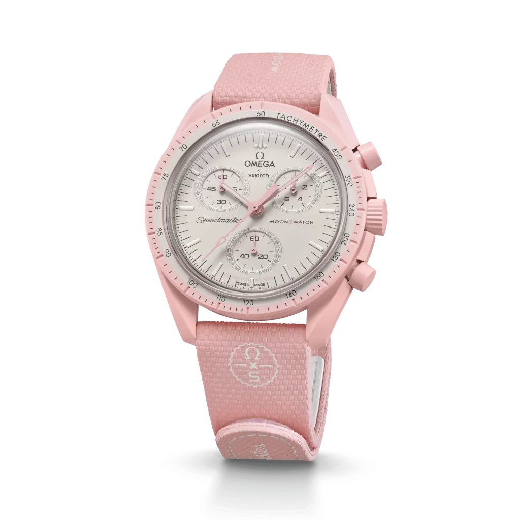 Verspieltes Armband in Pink und Weiß, das Farbe in Ihren Look bringt.