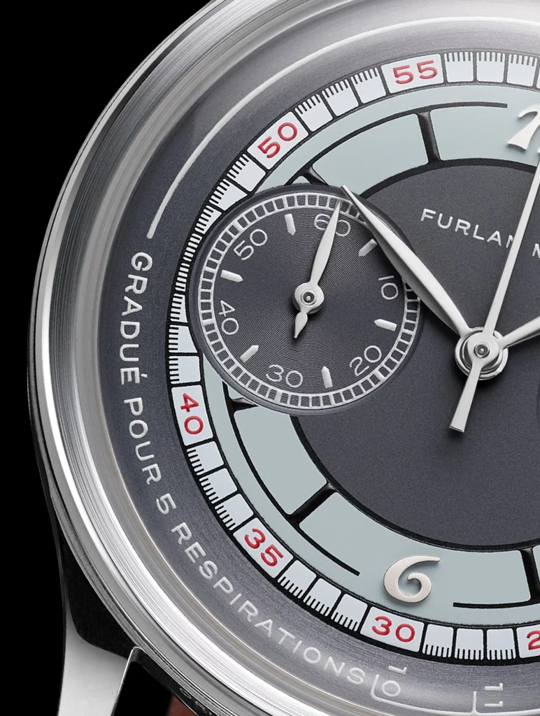 Der Furlan Marri „Rosso Grigio“ Chronograph mit einer stilvollen Kombination aus roten und grauen Elementen.